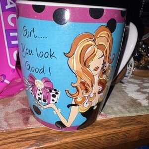 Delish fashionista girl you look good coffee mug